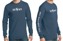 Load image into Gallery viewer, Long-Sleeve Navy T-Shirt